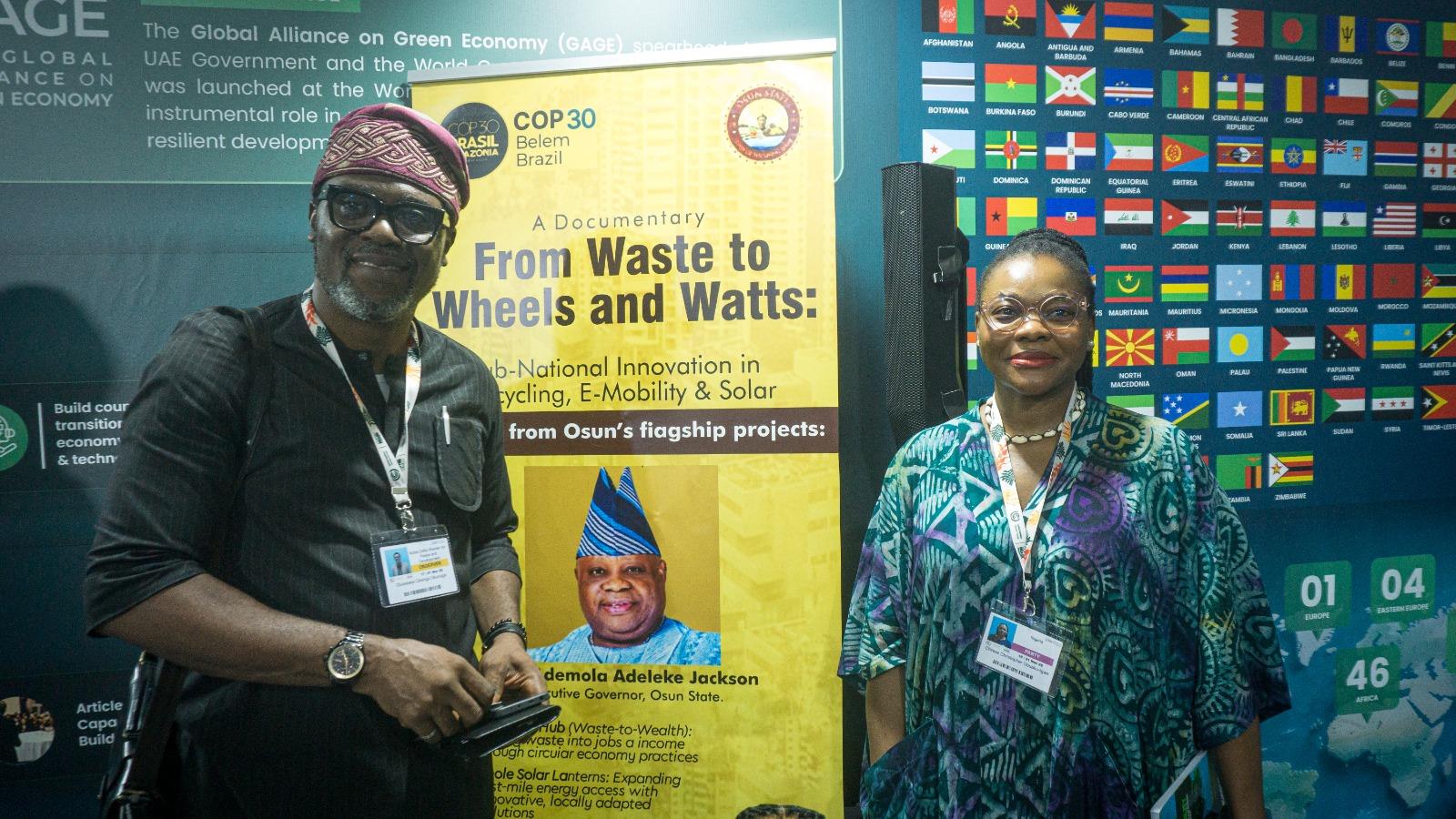 Lush forest landscape representing Osun State's climate commitments presented at COP30 in Belém, Brazil