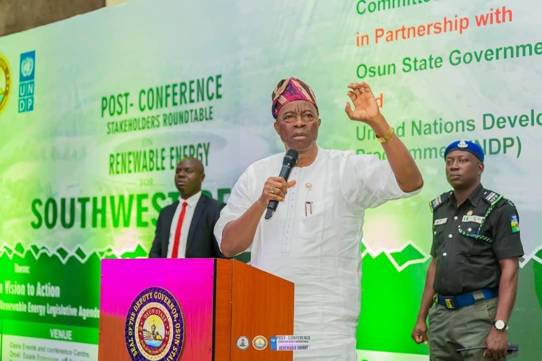 Osun Renewable Energy Transition Track (OSRETT) — Osun State climate initiative photograph showing the project in action